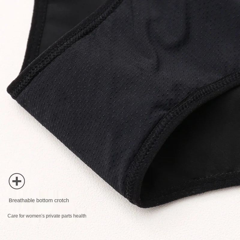 3PCS Women Washable Incontinence Underwear Hollow Out Leakproof High Waist Brief - ChildAngle