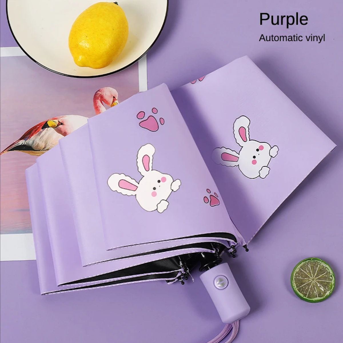 Kids Bunny Umbrella Folding Umbrella for Children - ChildAngle