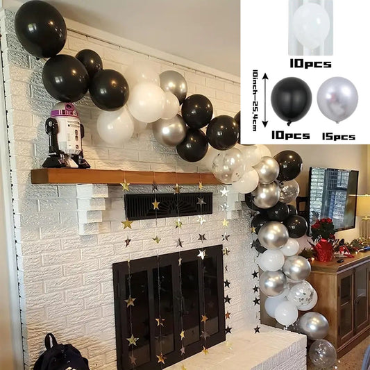 10 inch Matching Metallic Balloon Confetti Decorative Latex Balloon for Parties Decoration - ChildAngle