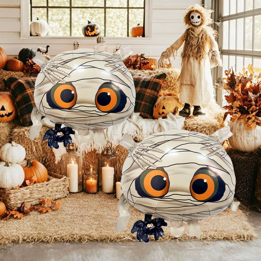 1PC 18'' Balloon Centerpiece for Table BOO Pumpkin Mummy Balloon Focal - ChildAngle