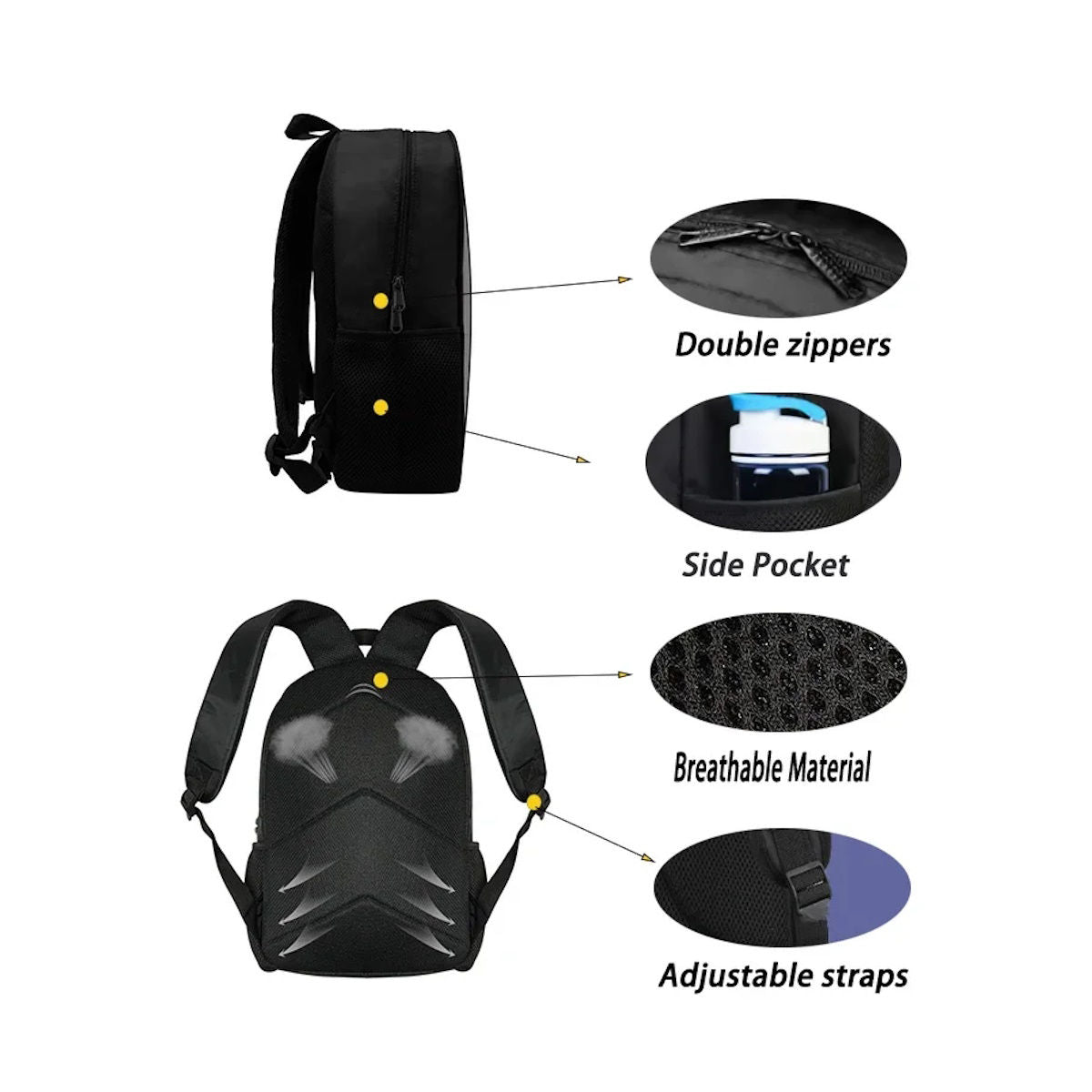 3PCS Super Mario Backpack and Lunchbox Pencil Case Set - ChildAngle