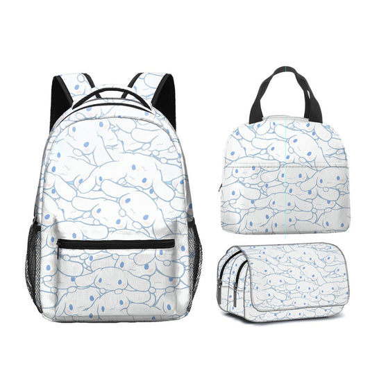 3PCS Cinnamoroll Kuromi Backpack and Lunchbox Pencil Case Set - ChildAngle