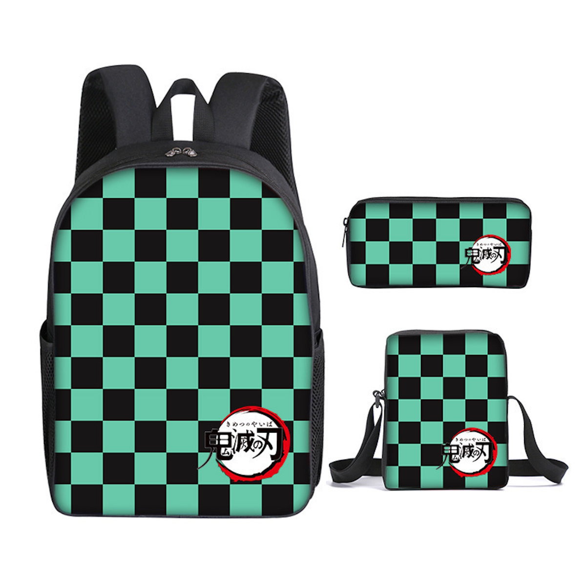 3PCS Demon Slayer Backpack and Lunchbox Pencil Case - ChildAngle
