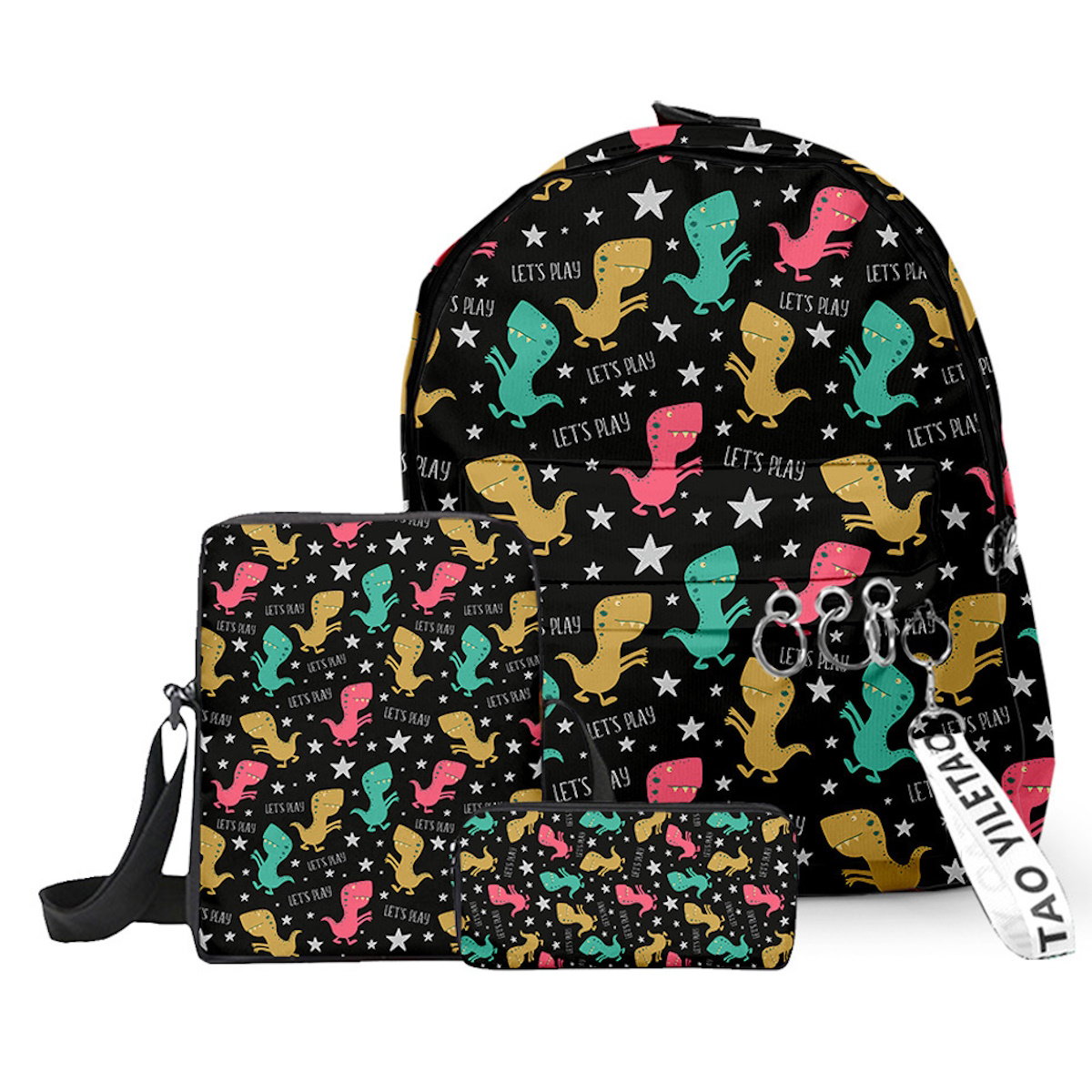3PCS Dinosaur Backpack and Lunchbox Pencil Case Set - ChildAngle