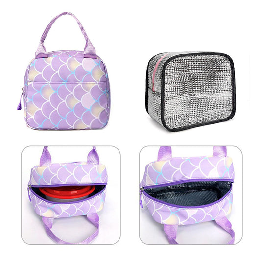 3PCS Fish Scale Cinnamoroll Backpack and Lunchbox Pencil Case Set - ChildAngle