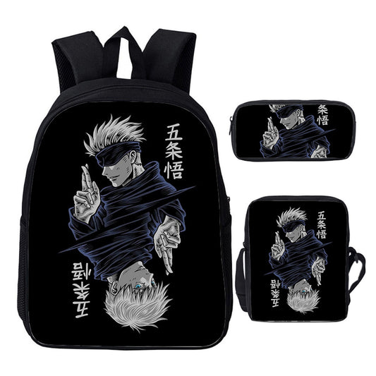3PCS Jujutsu Kaisen Backpack and Lunchbox Pencil Case Set - ChildAngle
