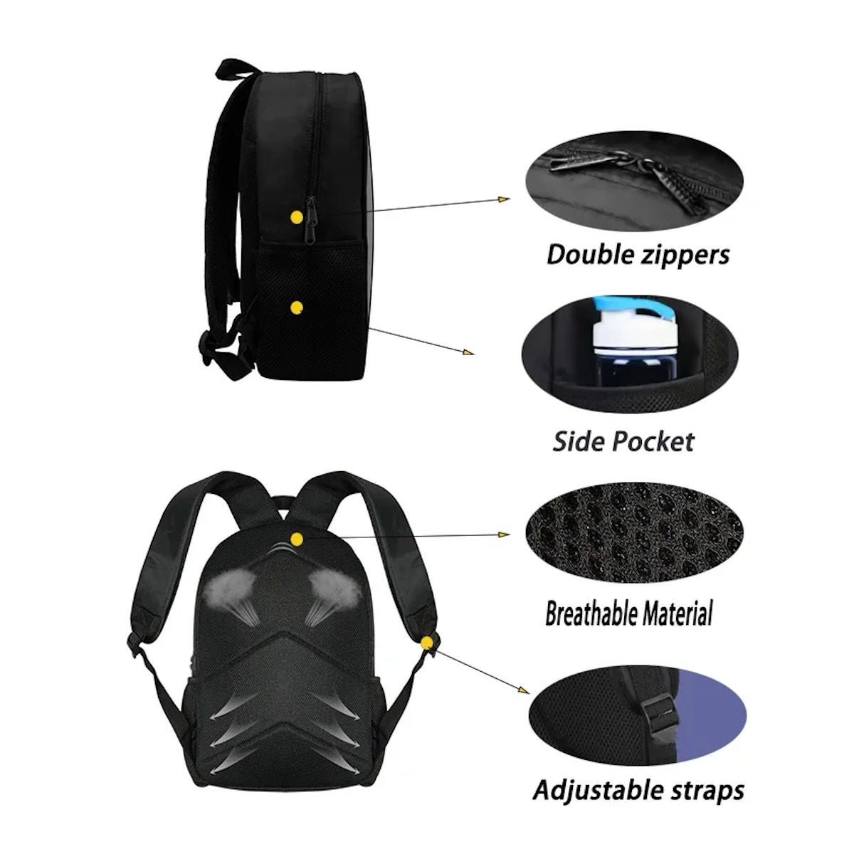 Halloween 3PCS The Nightmare Before Christmas Backpack and Lunchbox Pencil Case Set - ChildAngle