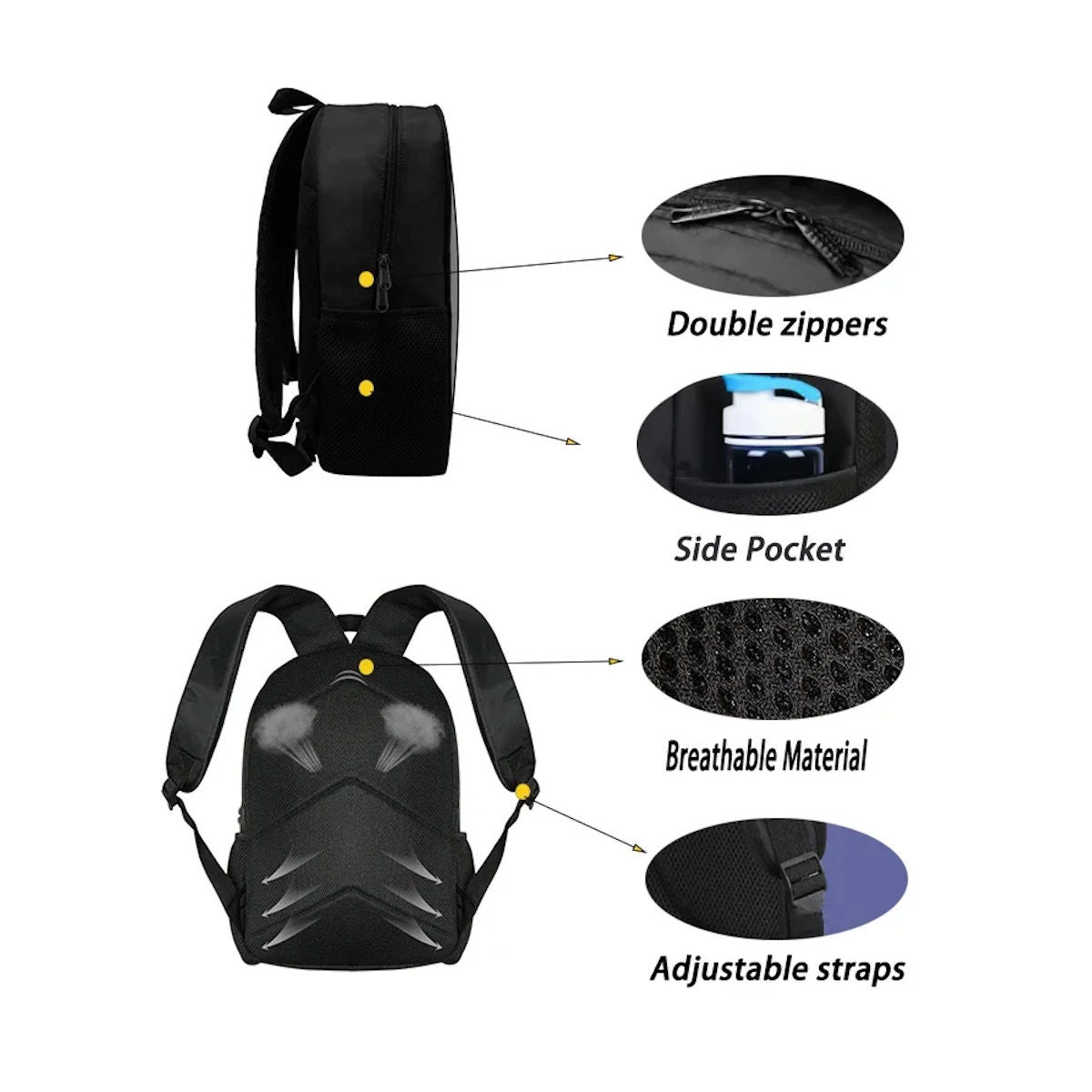 3PCS Transformer Backpack and Lunchbox Pencil Case Set - ChildAngle