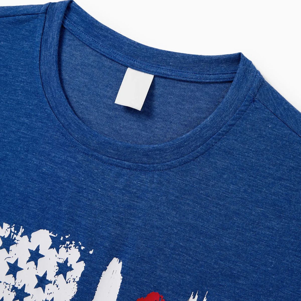 4th of July Family Matching T Shirts Short Sleeve American Flag Top Baby Romper - ChildAngle