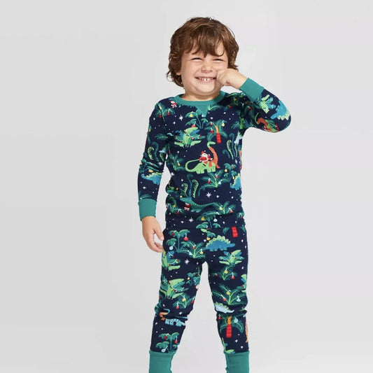 Allover Dinosaur Matching Christmas PJS Pyjamas Jammie Set for Whole Family - ChildAngle