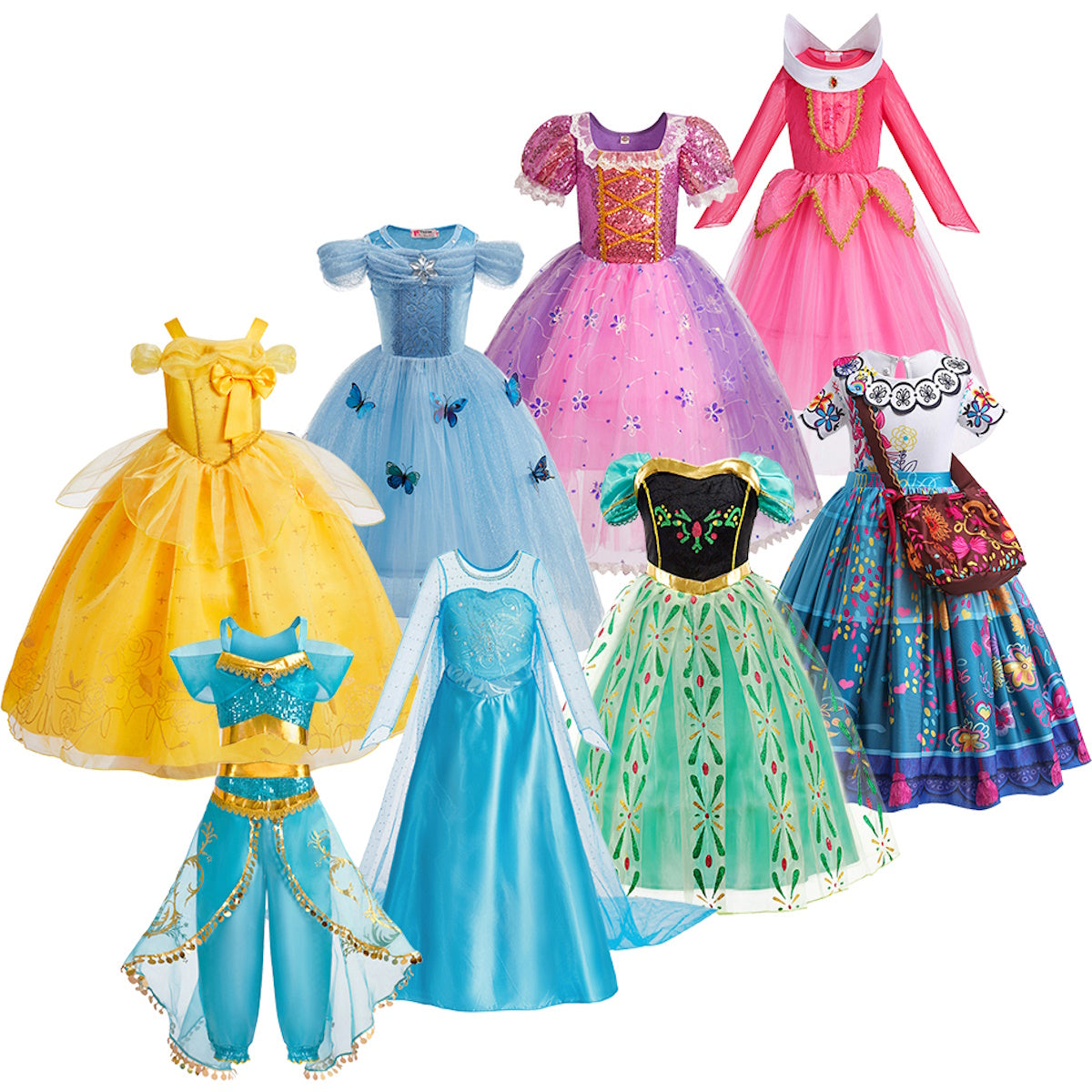 Girls Halloween Princess Dress Party Dress Tutus Outfits ChildAngle Girls Halloween Princess Dress Party Dress Tutus Outfits ChildAngle