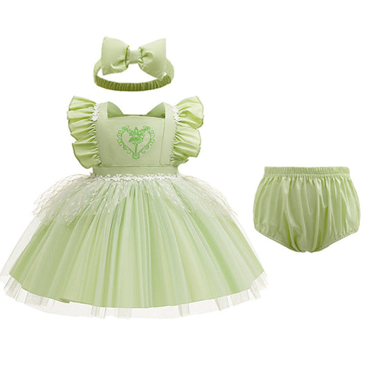 Newborn Infant Outfits Baby Girl Princess Gown Dress Party Dress - ChildAngle