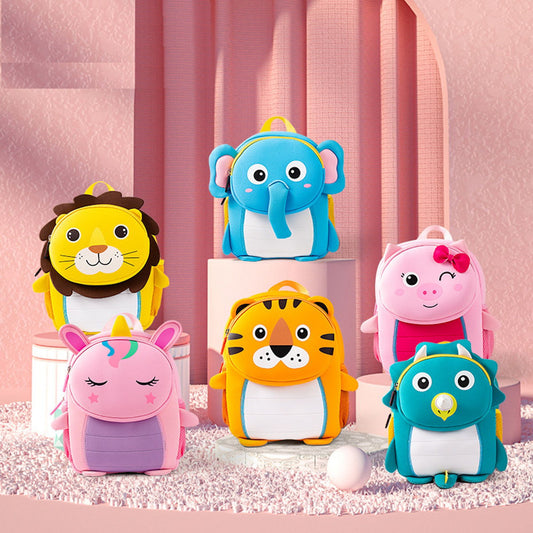 Cute Cartoon Animal with 3D Ears Kindergarten Backpack for Toddlers - ChildAngle