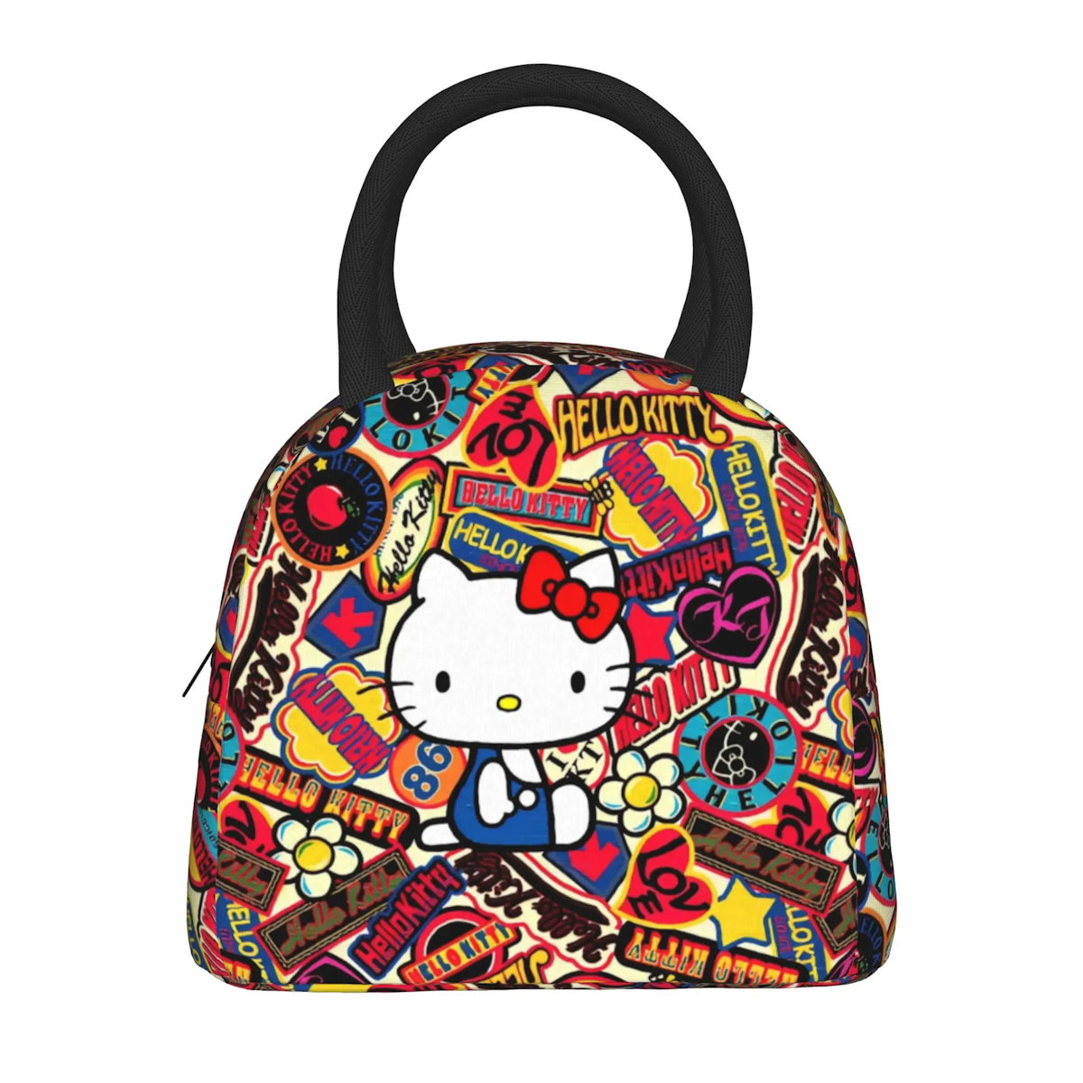 Hello Kitty Lunch Bags Portable Insulated Tote for Schools - ChildAngle