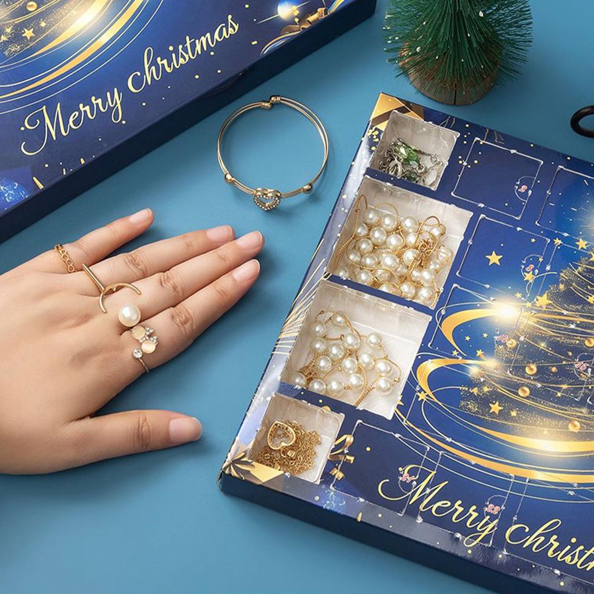 Teens Advent Calendar Jewelry Advent Calendar for Girls Earring Advent Calendar Christmas Calendar Necklace Earrings - ChildAngle