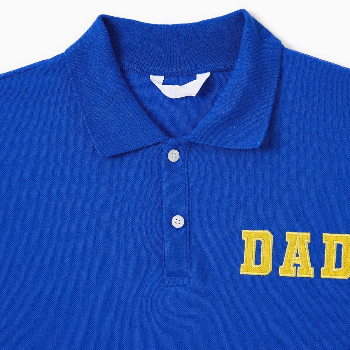 Family Matching Outfits Solid Color Matching T-Shirts and Preppy Style Ruffle Hem Plaid Strappy Dress - ChildAngle