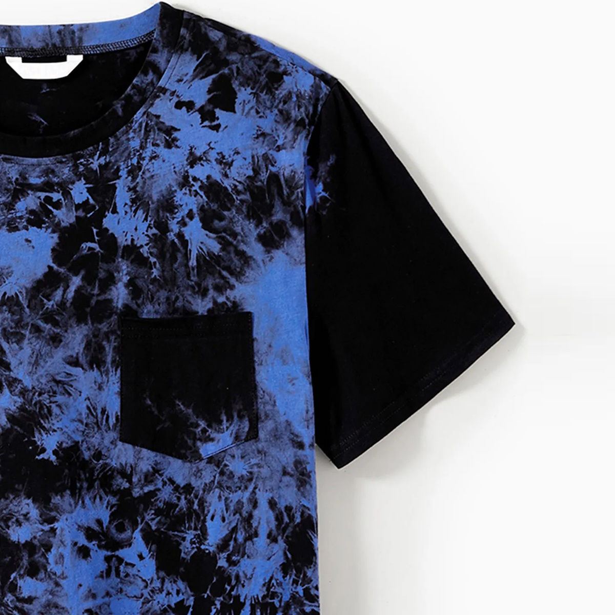 Family Matching Outfits Tie Dye Twist Knot Bodycon Dress and Tie Dye T-Shirts - ChildAngle