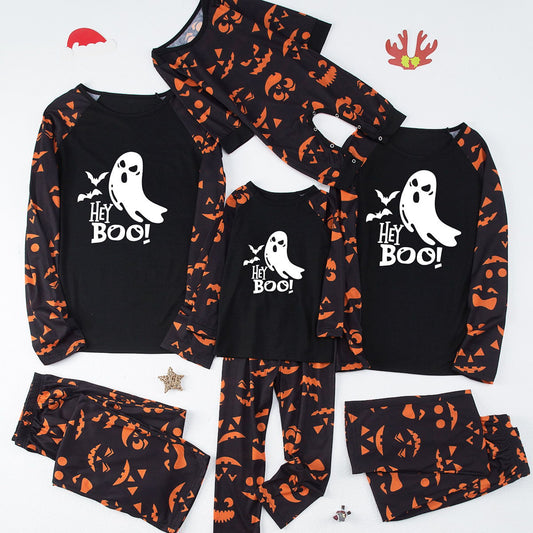 Glow in the Dark Family Matching Pajama Halloween Trick or Treat Ghost Boo - ChildAngle