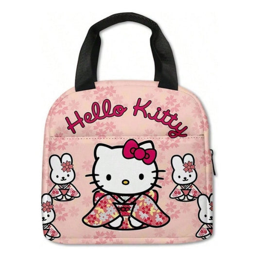 Hello Kitty Lunch Bag Portable Insulated Tote for Girls - ChildAngle
