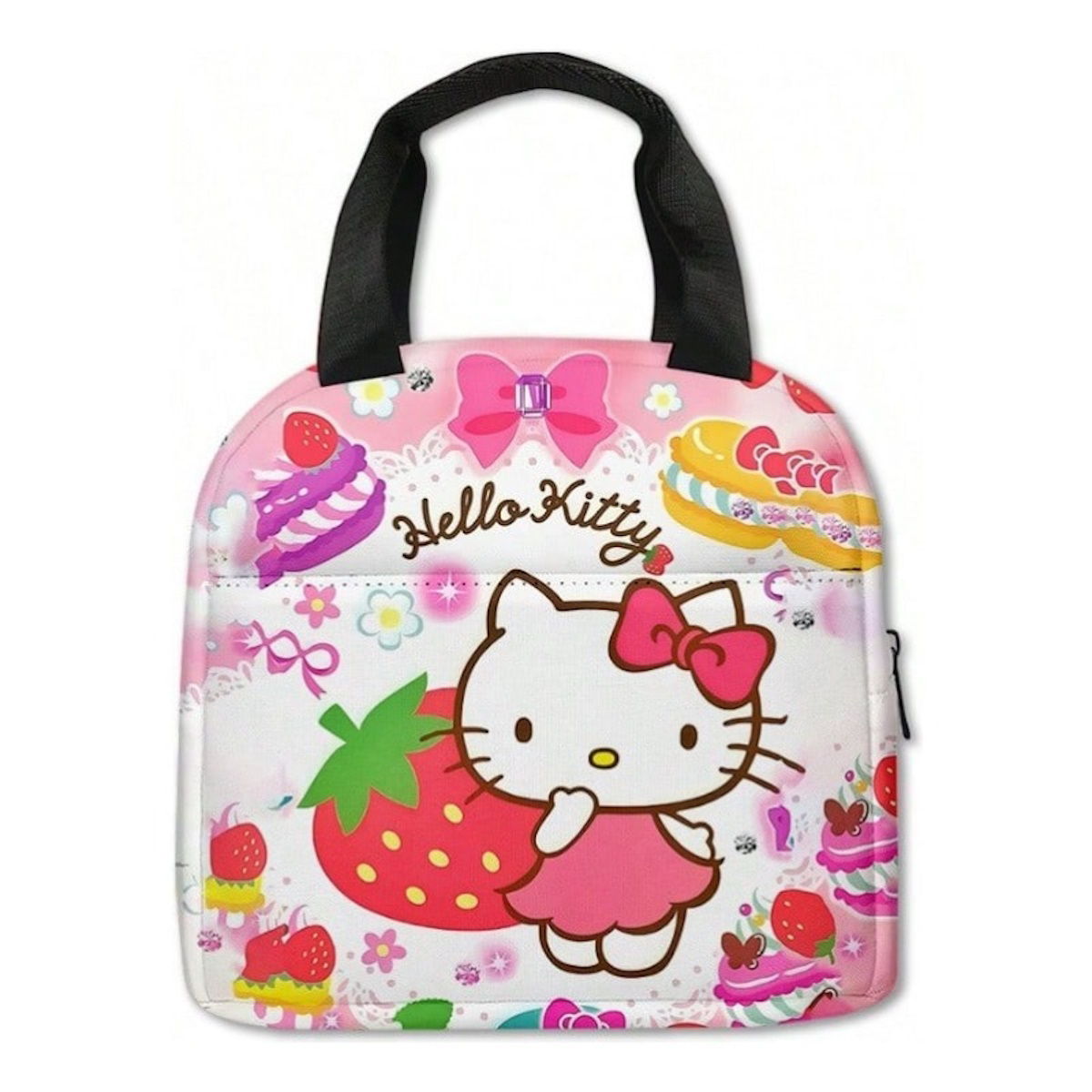 Hello Kitty Lunch Bag Portable Insulated Tote for Girls - ChildAngle