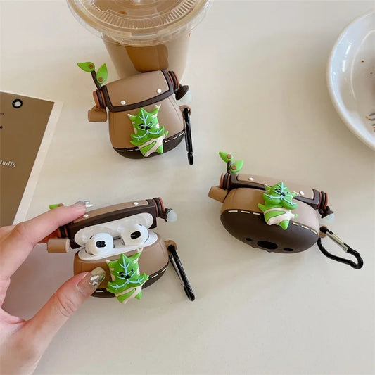 Korok AirPods Case with tree leaves design and luminous effect - ChildAngle