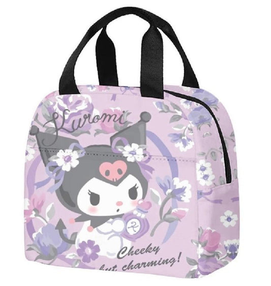 Kuromi Lunch Bag Portable Insulated Tote for Girls - ChildAngle
