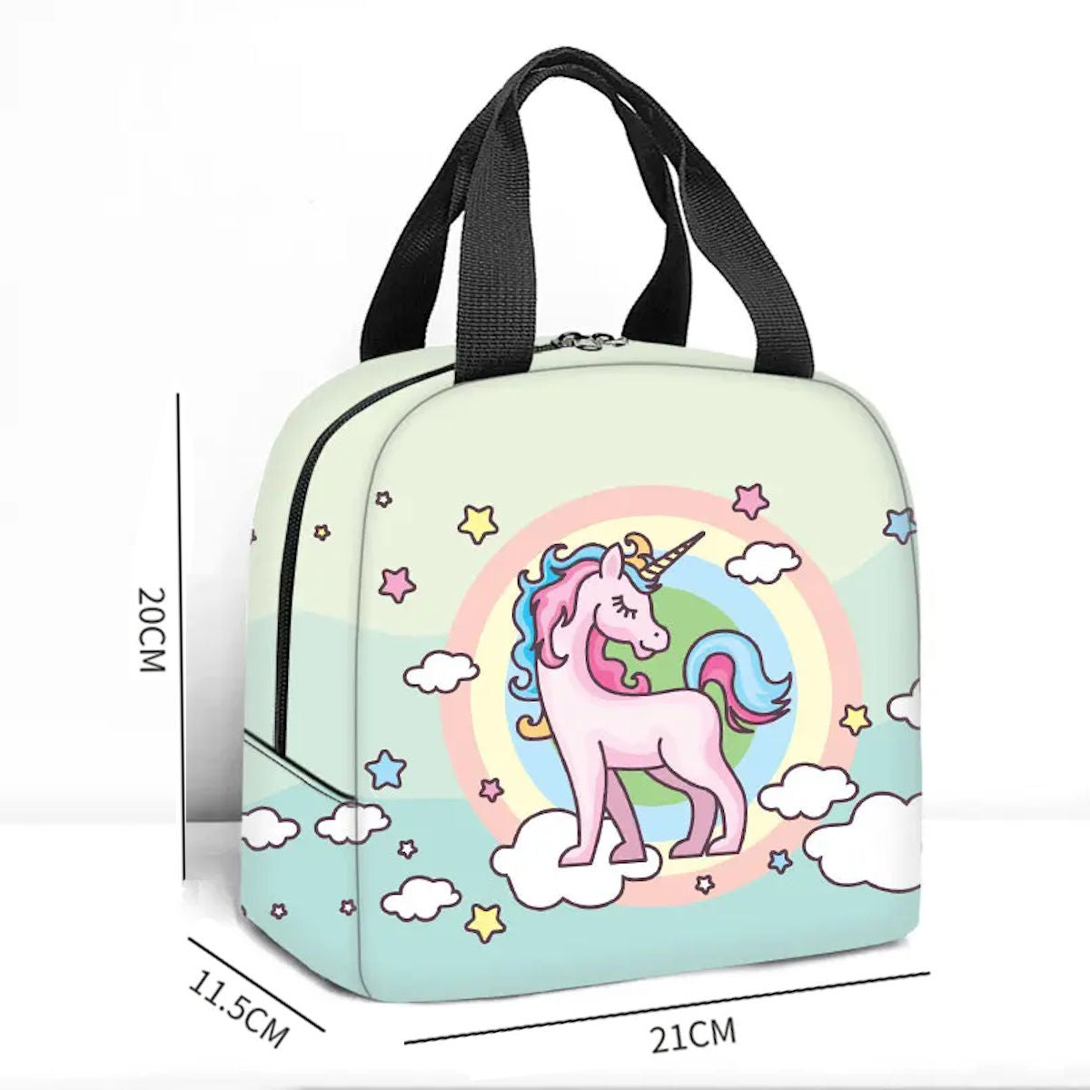 Large Bento Box Lunch Bag Unicorn Lunch Bag for Students - ChildAngle