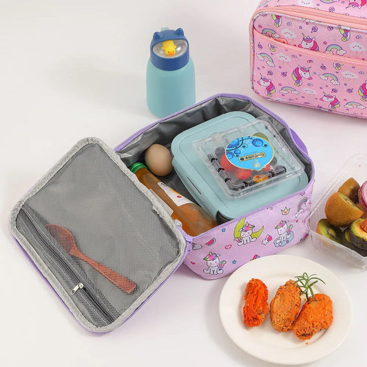 Large Unicorn Lunch Bag Food Storage Tote for School Lunch - ChildAngle