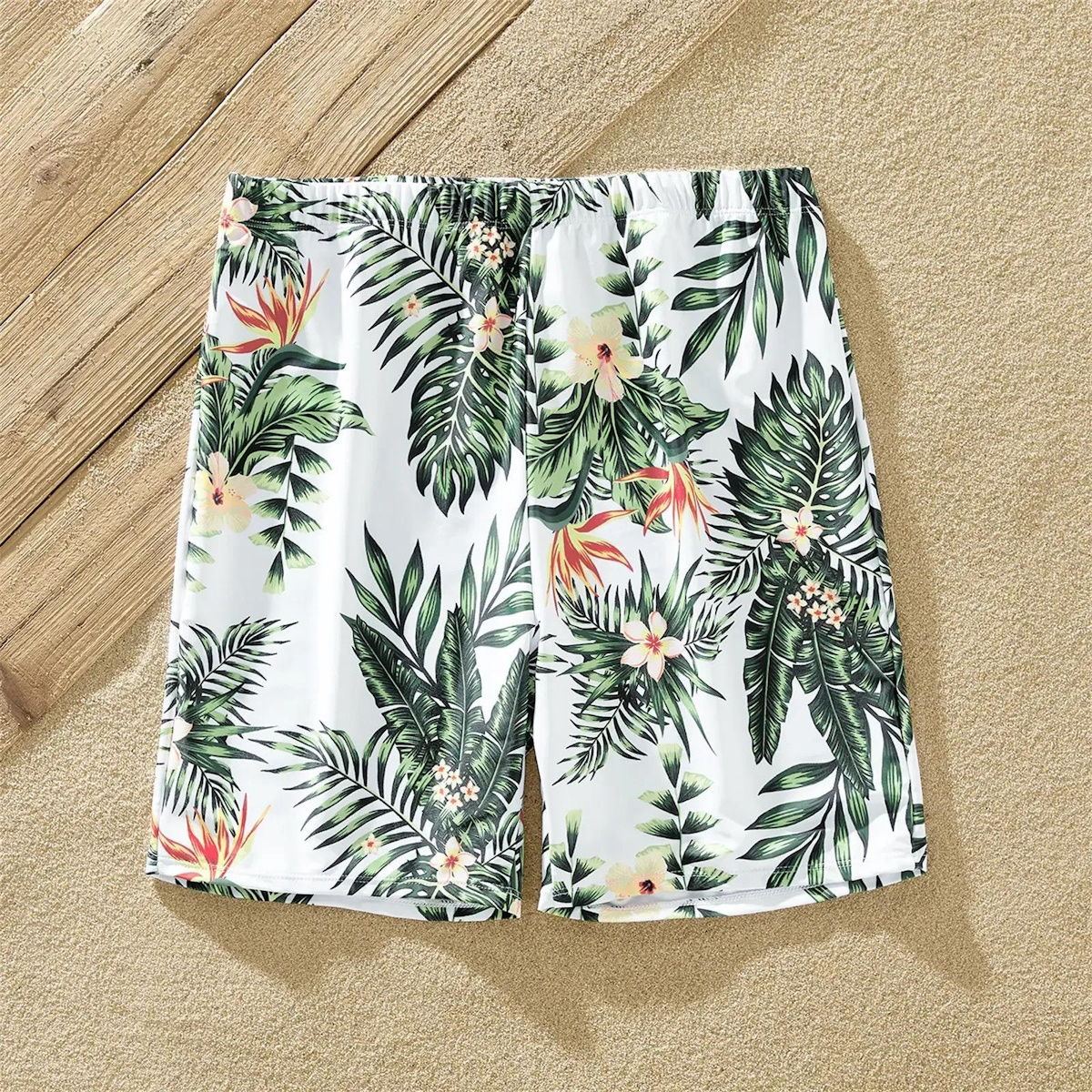 Matching Family Floral Leaves Swimsuit Mother Daughter Bathing Suits - ChildAngle