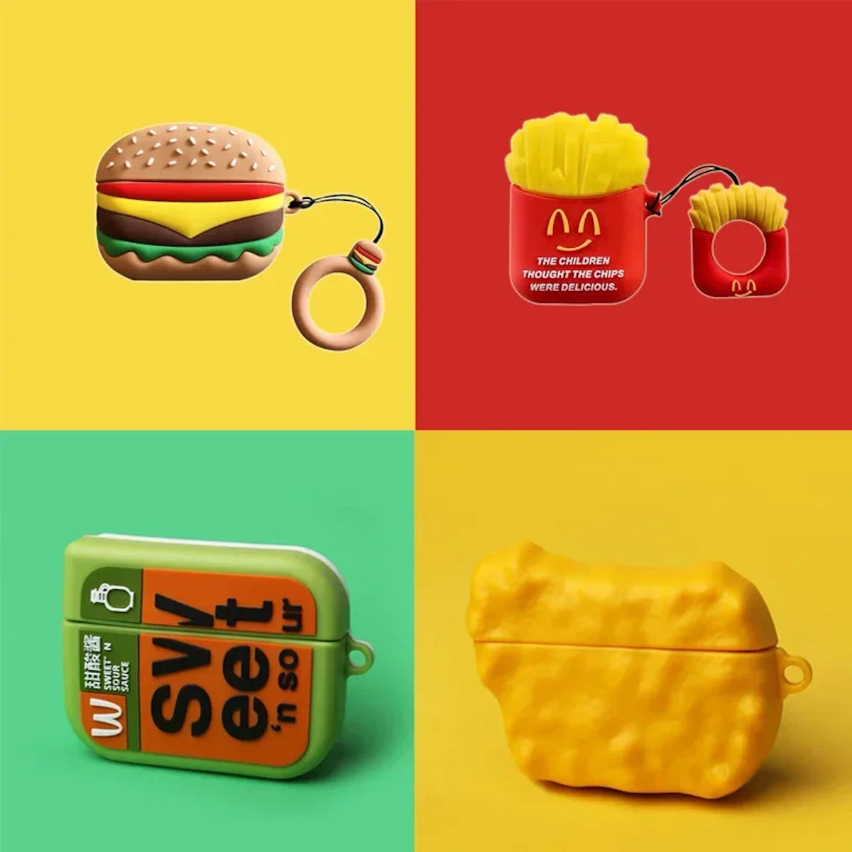 McDonald's AirPods Case French Fries Hamburger McCafe McFlurry - ChildAngle