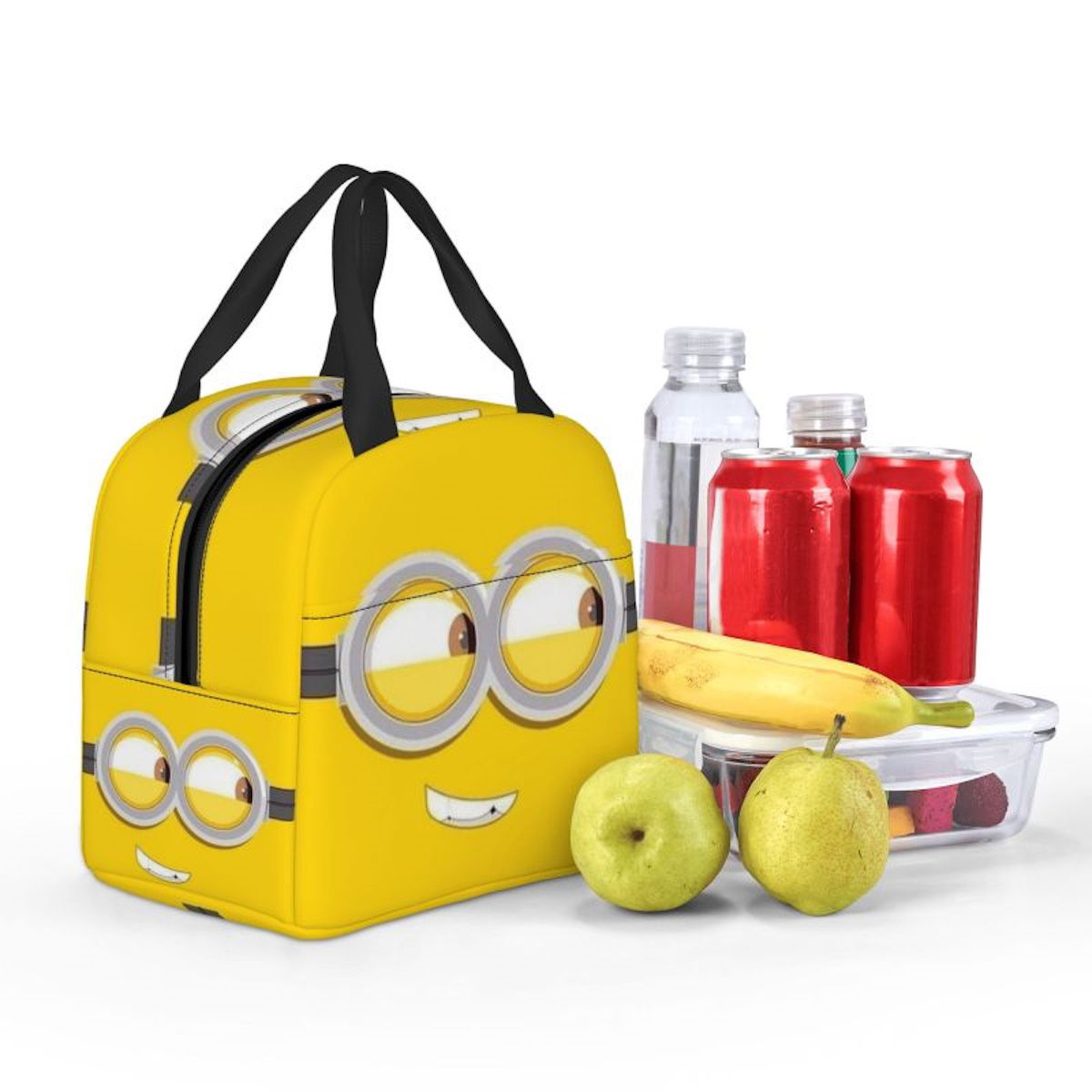 Minion Lunch Bag Large Capacity Wide Zipper Portable Lunch Bag for Students - ChildAngle