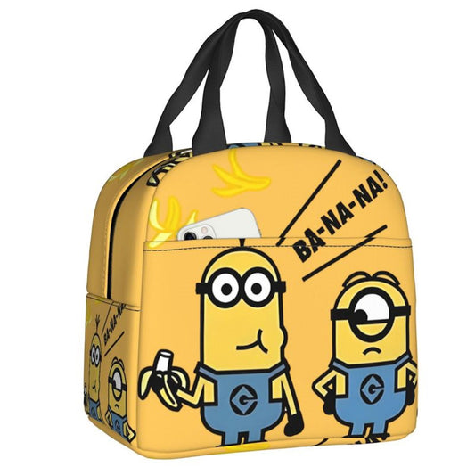 Minion Lunch Bag Large Capacity Wide Zipper Portable Lunch Bag for Students - ChildAngle