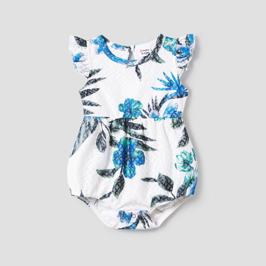 Mommy and Me Dress Strap Dress Bodycon Floral Dress for Mother and daughter and Floral Jumpsuit for Newborn - ChildAngle