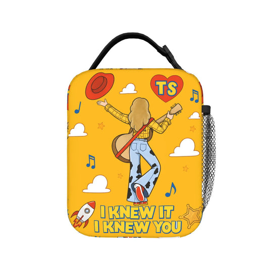 Cowgirl TayIor Swift I Knew It I Knew You Insulated Lunch Bag Portable Lunch Tote - ChildAngle