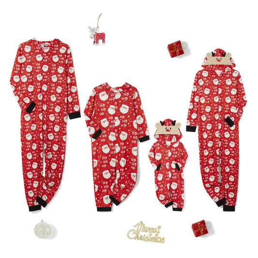 Santa Claus Family Matching Christmas PJS Onesie Pyjamas Pajama Set - ChildAngle