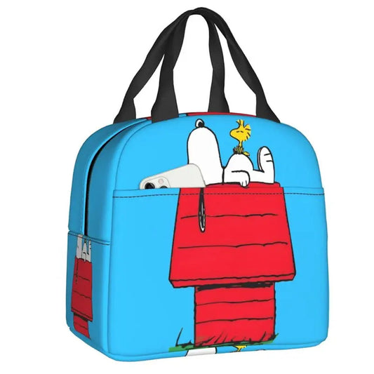 Snoopy Lunch Bag Picnic Lunch Bag Tote for Students - ChildAngle