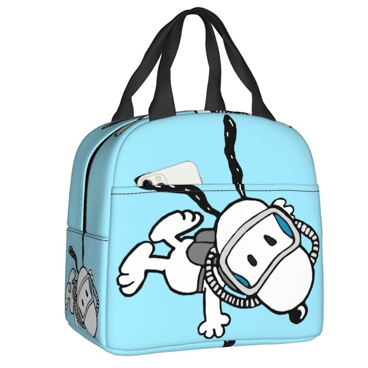 Snoopy Lunch Bag Large Capacity Portable Lunch Bag Tote - ChildAngle