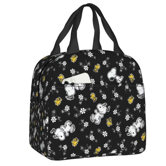 Snoopy Lunch Bag Portable Tote for Lunch - ChildAngle