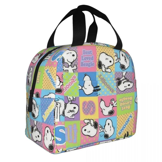 Snoopy Lunch Bag Portable Tote for Lunch - ChildAngle