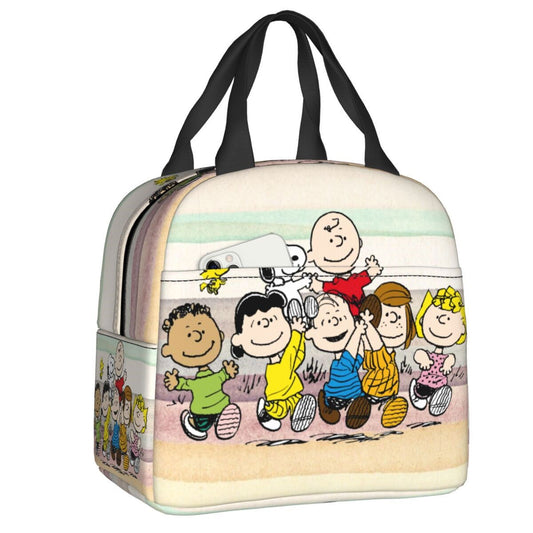 Snoopy Lunch Bag Portable Tote Large Capacity Lunch Bag - ChildAngle