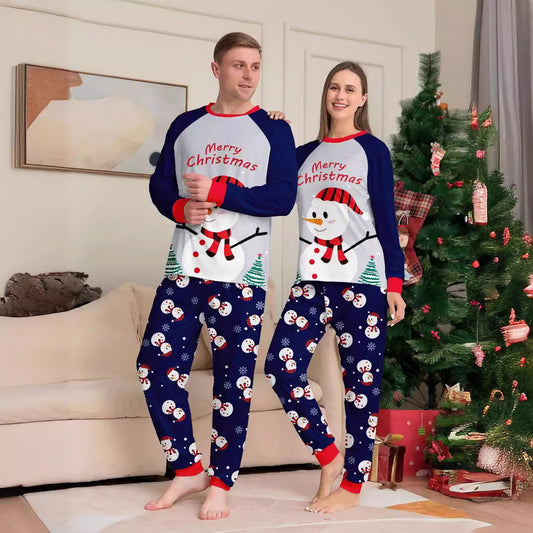 Christmas Family Matching Pajamas Sets Merry Christmas Snowman Pants - ChildAngle