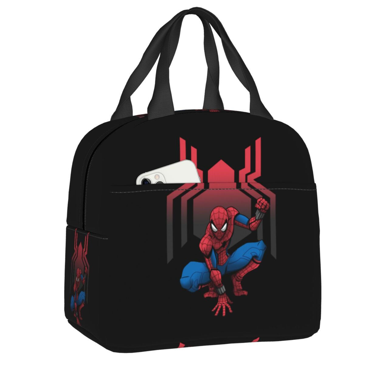 Spider-man Lunch Bag Marvel Cool Spiderman Tote Large Capacity Tote for School Lunch - ChildAngle