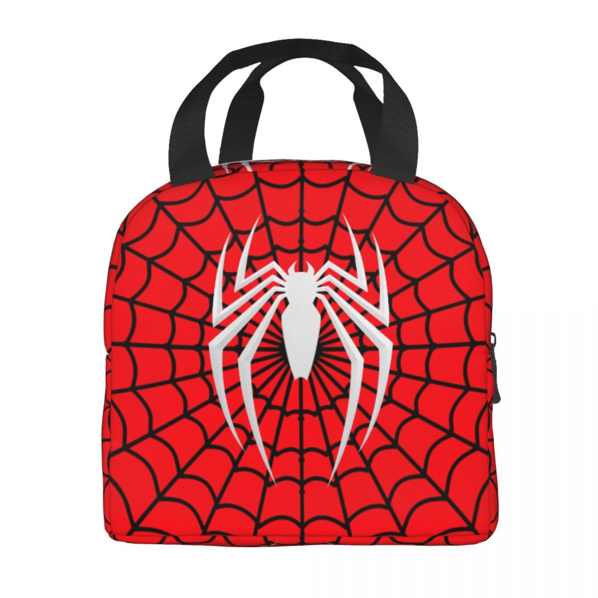 Spiderman Lunch Bag Marvel Spider Web Tote Large Capacity Tote for School - ChildAngle