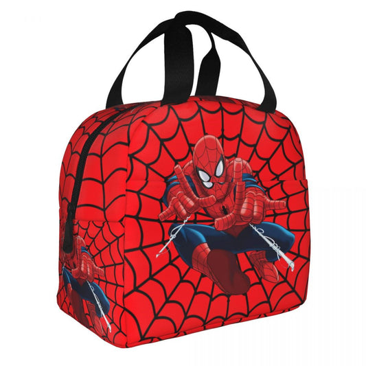 Spiderman Lunch Bag Spider Web Tote for School - ChildAngle