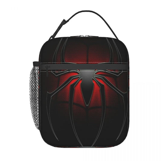 Spiderman Lunch Tote with Side Mesh Pocket - ChildAngle