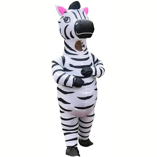 Teens and Adults Inflatable Zebra Costumes Blowup Animal Costumes - ChildAngle