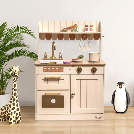 13 in 1 Pretend Kitchen Play Set with Utensils for Play Kitchen