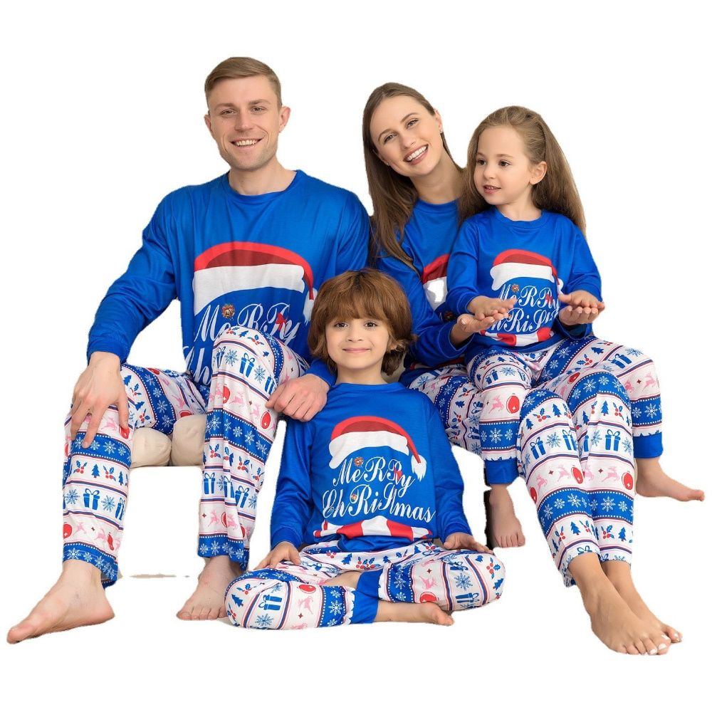 Family Matching Christmas Pajamas Set Xmas Nightwear Sleepwear PJs Set