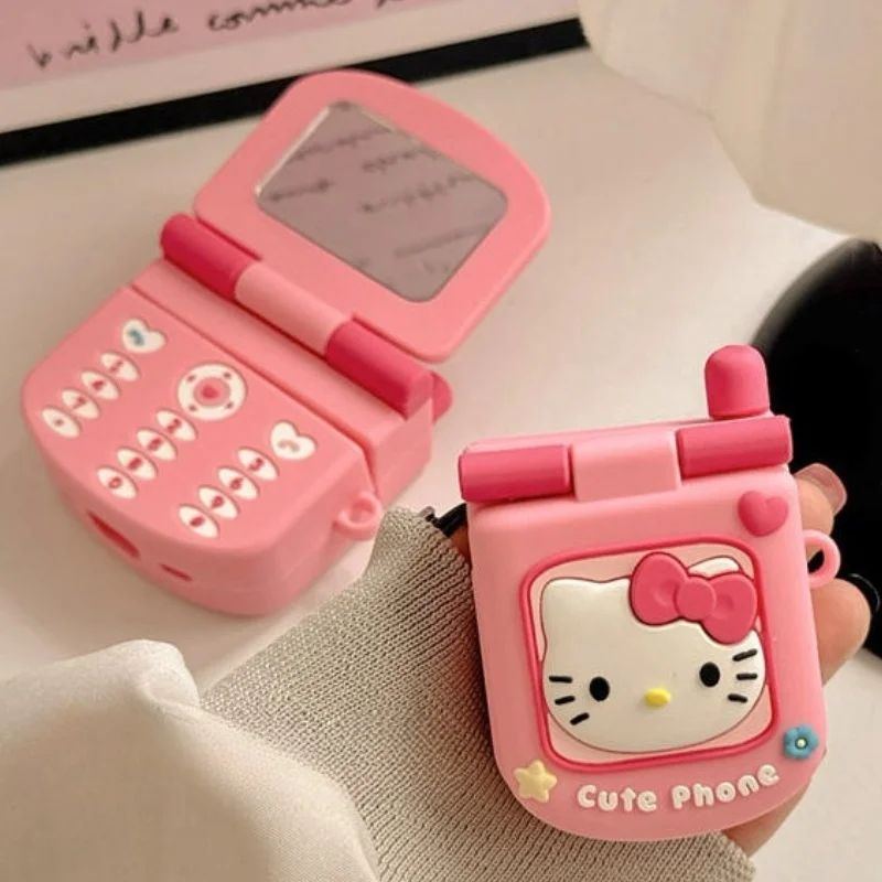 AirPods Pro 3 AirPod 4 Cartoon Flip Phone AirPod Case Hello Kitty My Melody Micky Mouse, Pink Hello Kitty / AirPods 1/2 AirPods Pro 3 AirPod 4 Cartoon Flip Phone AirPod Case Hello Kitty My Melody Micky Mouse, Pink Hello Kitty / AirPods 1/2