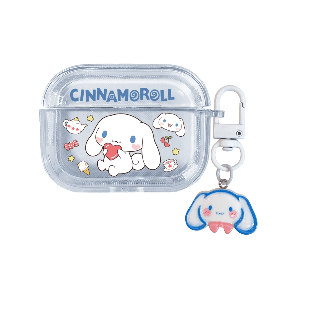 Transparent Kawaii AirPod Case Sanrio AirPods Case With pendant - ChildAngle